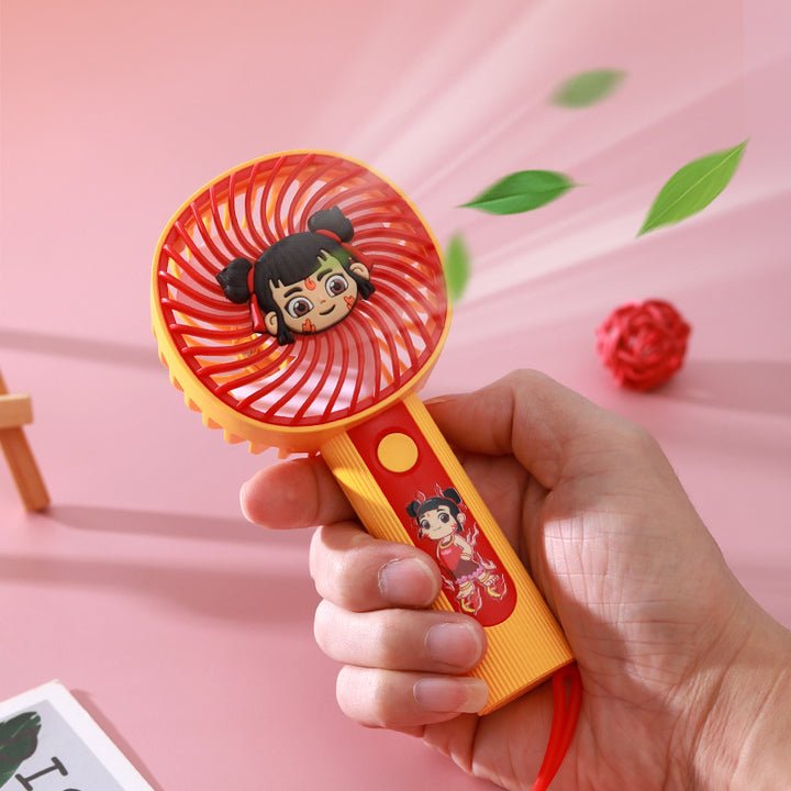 Unisex Bærbar Håndvifte med søtt Barndesign Skanto