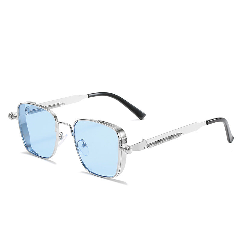 Dame modernistisk solbrille i elegant metallramme Skanto