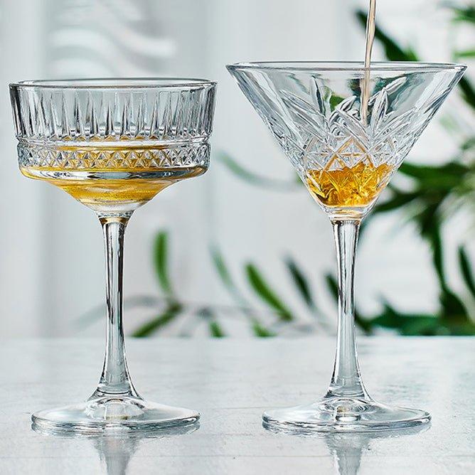 Mønstret Martini Cocktail Glasser | Skanto