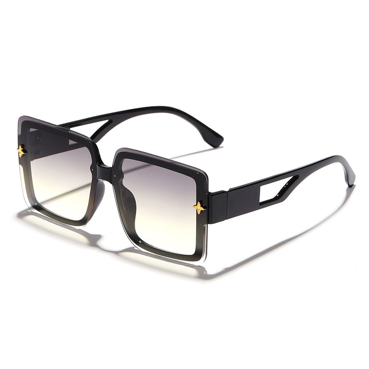 Dame moteriktig kvadratisk solbrille med elegant ramme Skanto