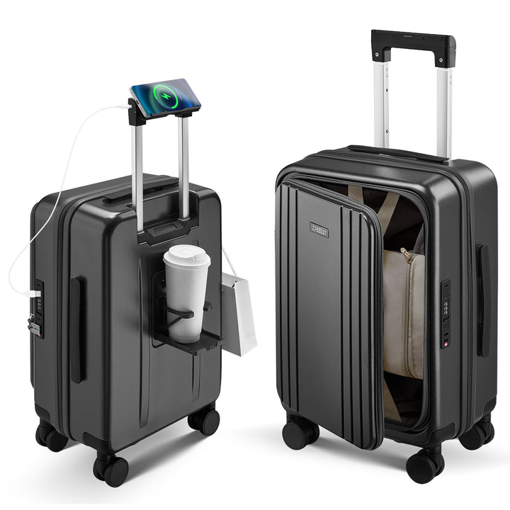 Unisex Smart Hard Shell Trolley Koffert Skanto
