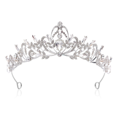 Dame Elegant Hårkrone med filigrane Krystallornamenter Skanto