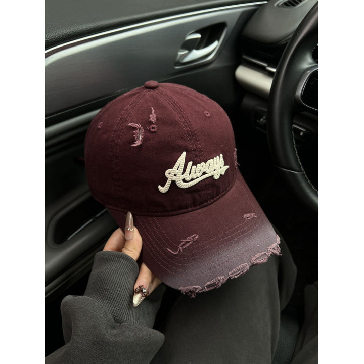 Kvinnenes slitte denim stil baseball cap Skanto