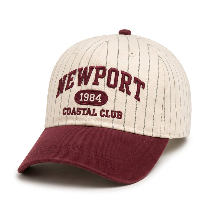 Dame casual og stilfull caps med stripemønster Skanto