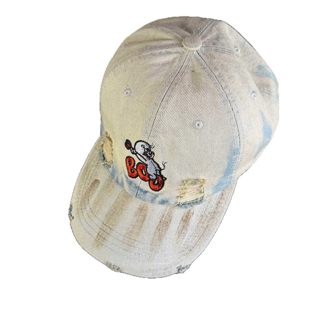 Kvinne Vintage-inspirert Slitt Brodert Caps Skanto