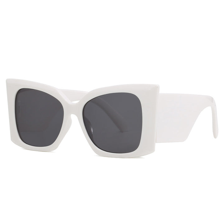 Damer moteriktig oversized solbrille med geometrisk ramme Skanto