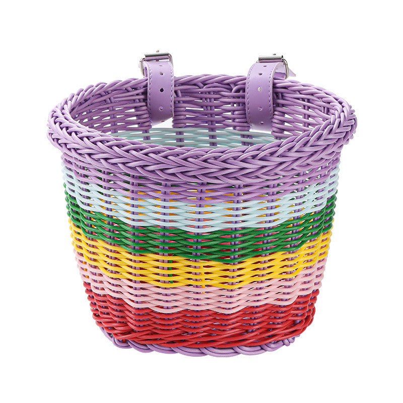 Damer Håndlaget Kurv med fargerikt Design Skanto