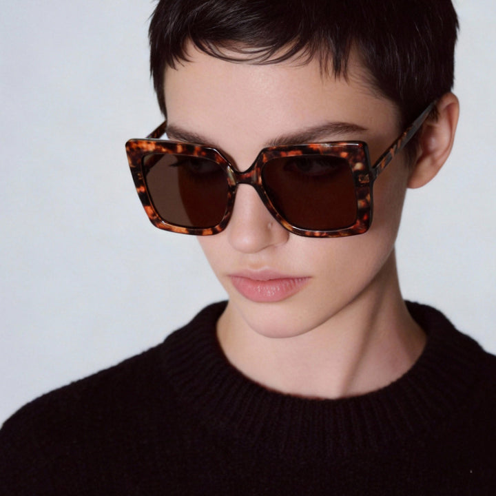 Dame moderat firkantet lesebrille Skanto