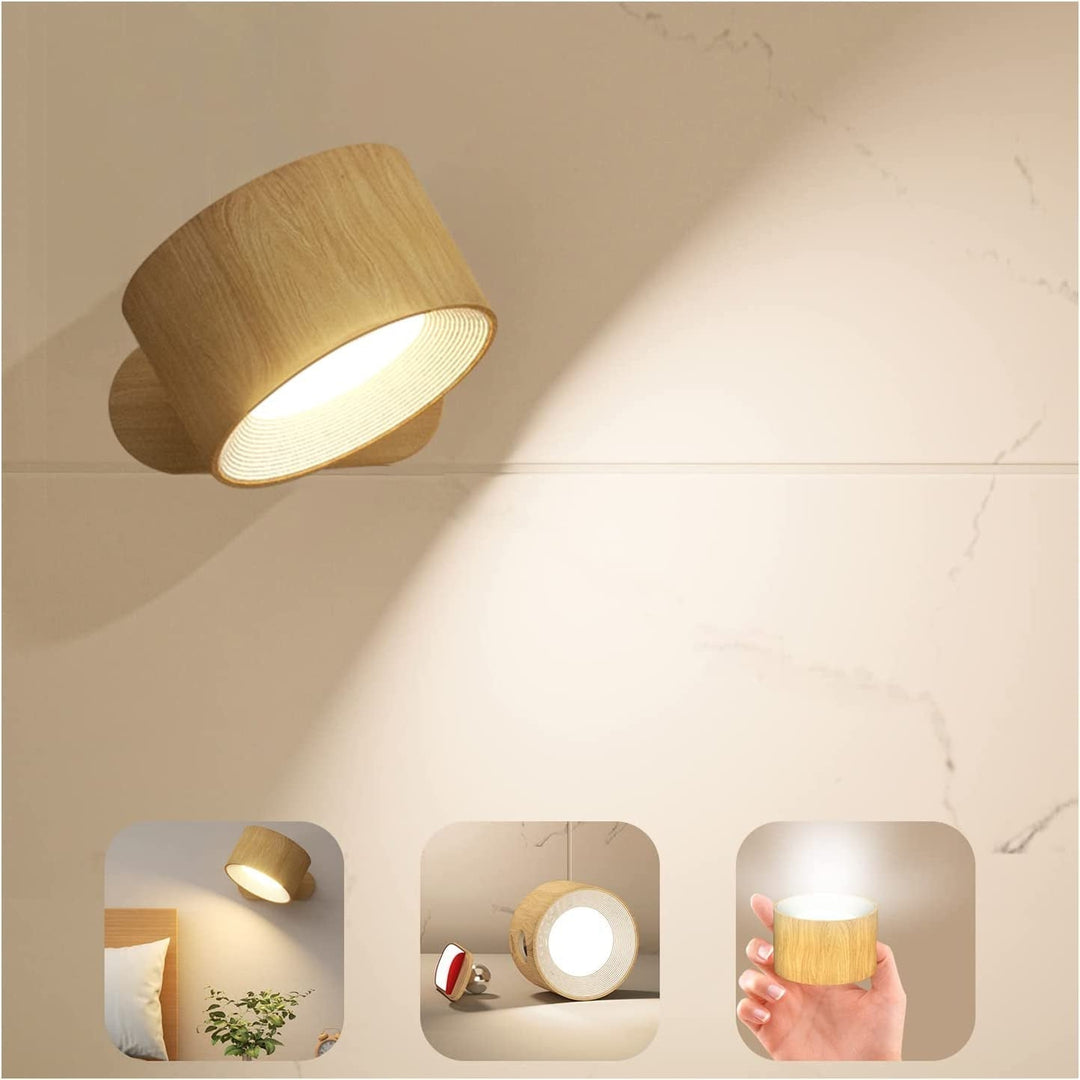 Skanto | Eternity Glow – Trådløs LED vegglampe med fjernkontroll og timer
