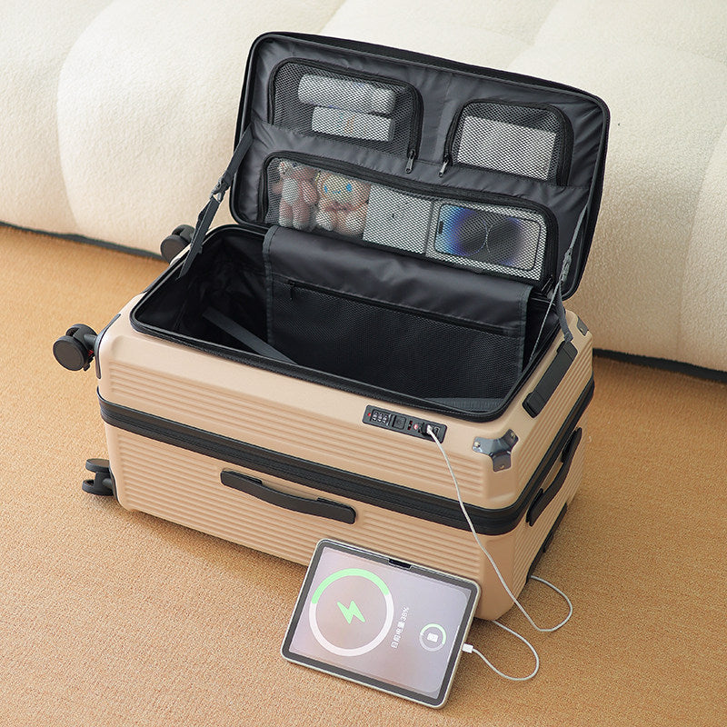 Herre Smart Multi-Kompartments Hard Shell Reise Koffert Skanto