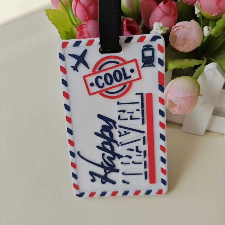 Unisex Retro Puzzle Piece Luggage Tag Skanto