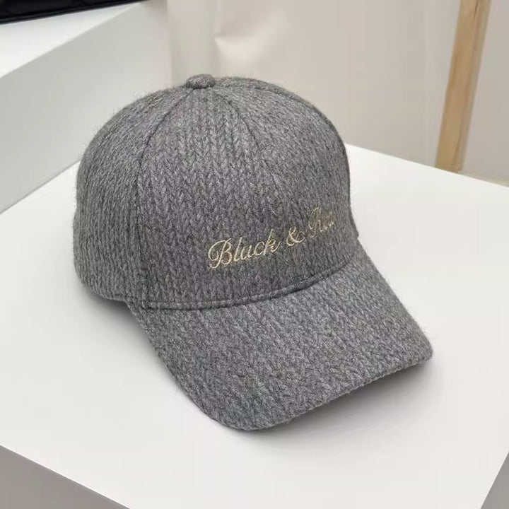 Kvinne Teksturert Strikket Baseballcaps Skanto