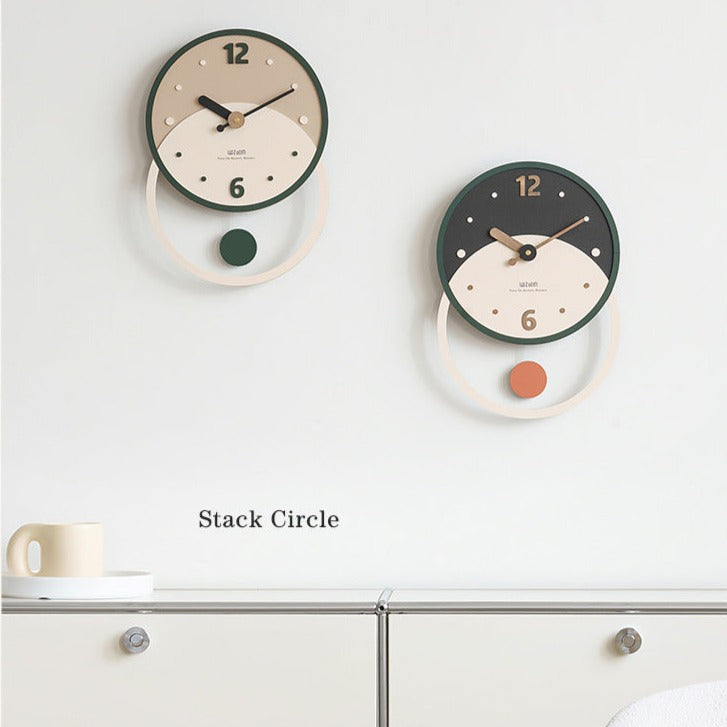 Skanto | Nordisk Minimalistisk Veggdekorasjon Klokke for Stuen
