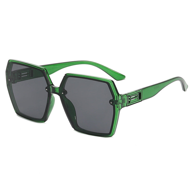 Damer Geometrisk Oversized Solbrille med moderne ramme Skanto