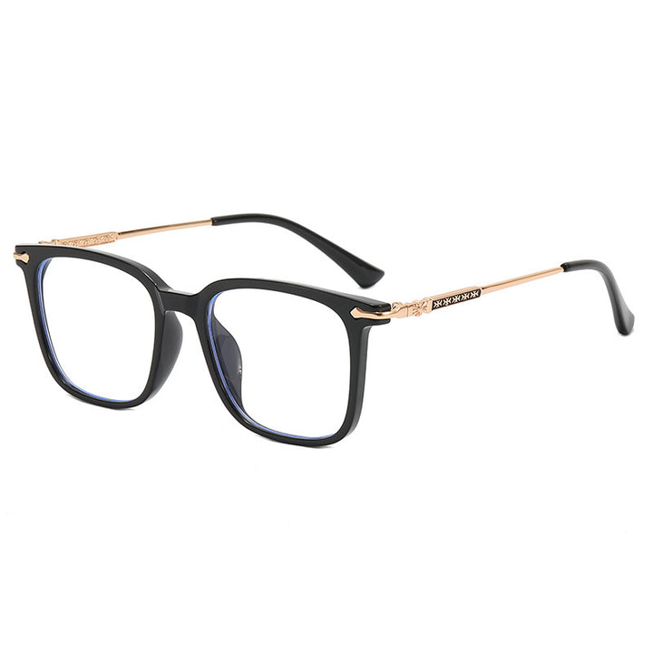 Dame moteriktig solbrille med elegant ramme og kontrasterende glass Skanto
