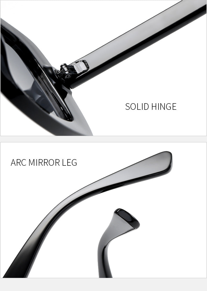 Dame stilige oversized solbriller i futuristisk design Skanto