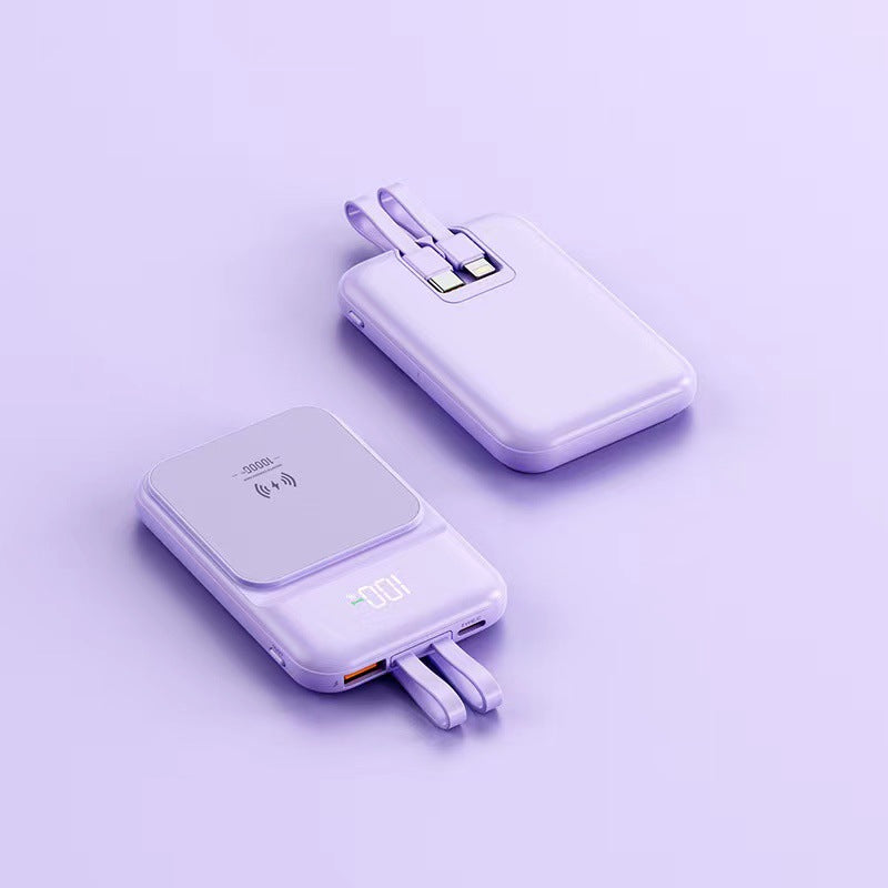 Multifunksjonell Trådløs Powerbank med Innebygd Stativ Skanto