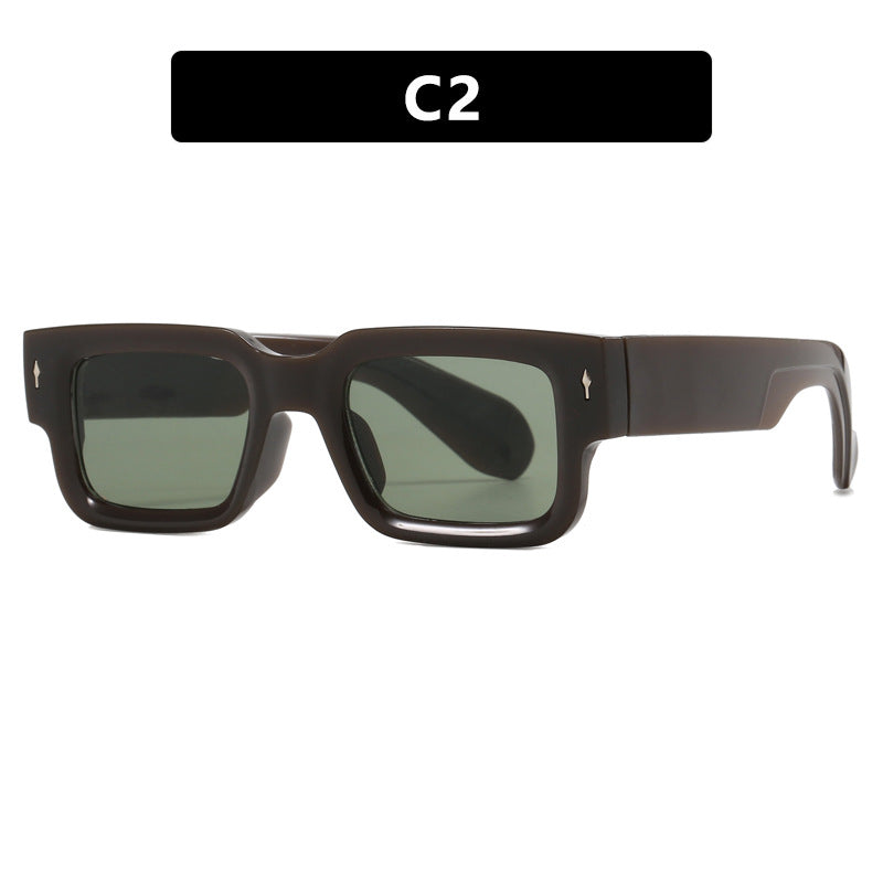 Dame kvadratisk solbrille med elegant design og UV-beskyttelse Skanto