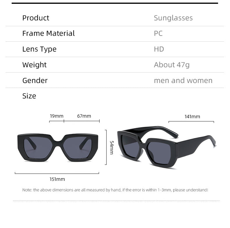 Damer Ekstravagant Geometrisk Solbrille Skanto