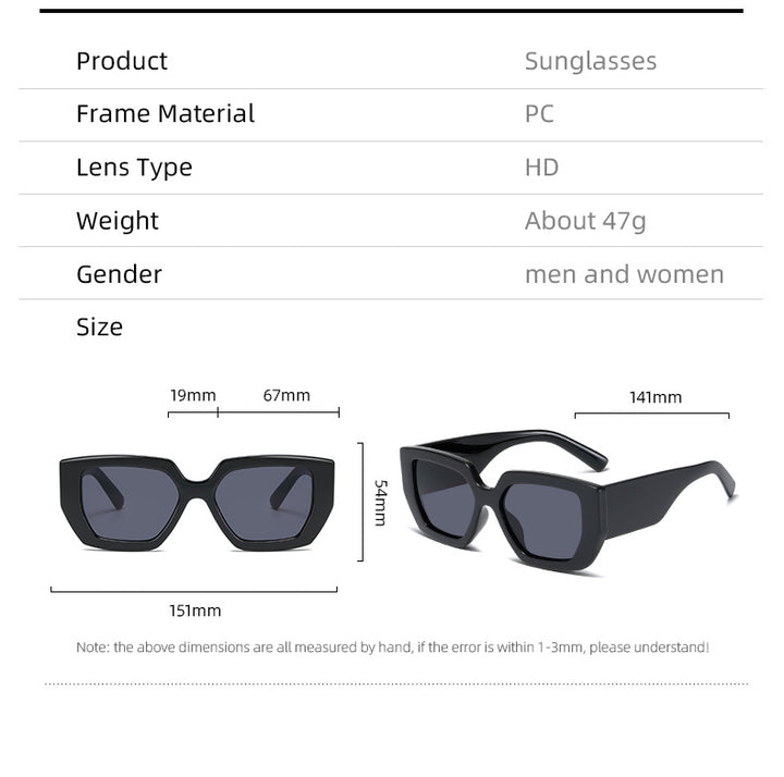 Damer Ekstravagant Geometrisk Solbrille Skanto