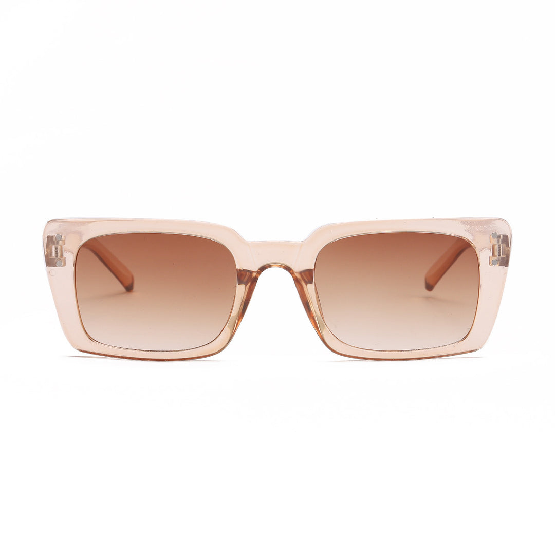 Dame kvadratisk solbrille med dyremønster Skanto