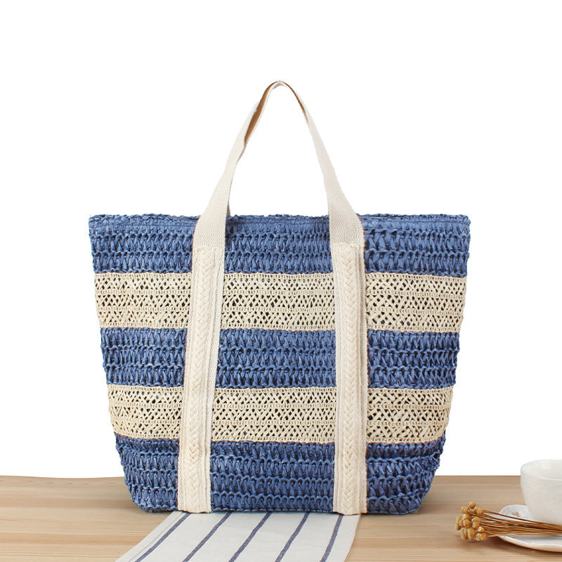 Tote bag in modern basket design with sturdy handles Skanto