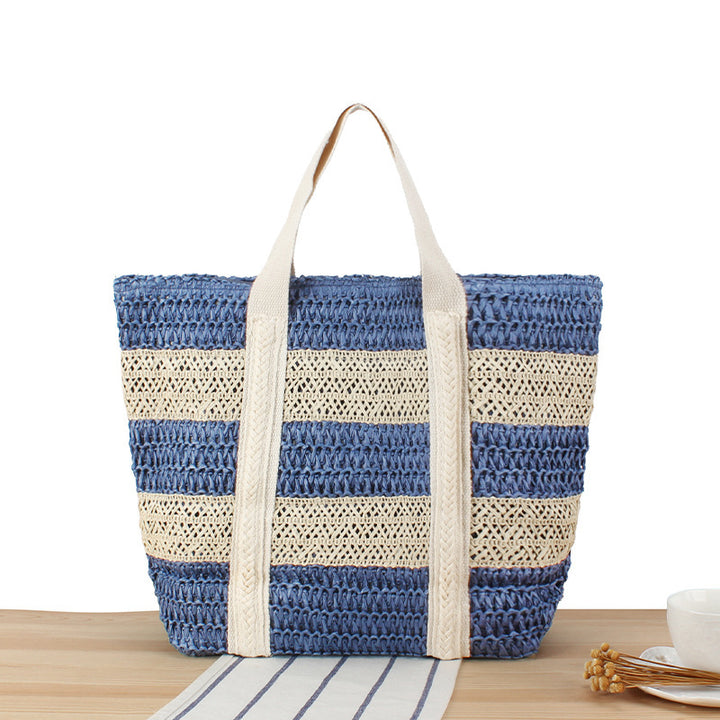Tote bag in modern basket design with sturdy handles Skanto