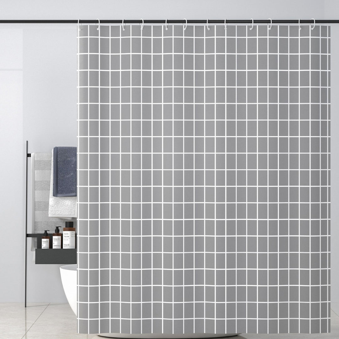 Moderne Geometrisk Mønster Dusjforheng Skanto
