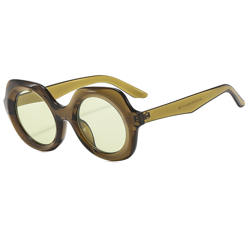 Dame Designer-solbrille med ekstravagant skilpaddeskall-ramme Skanto