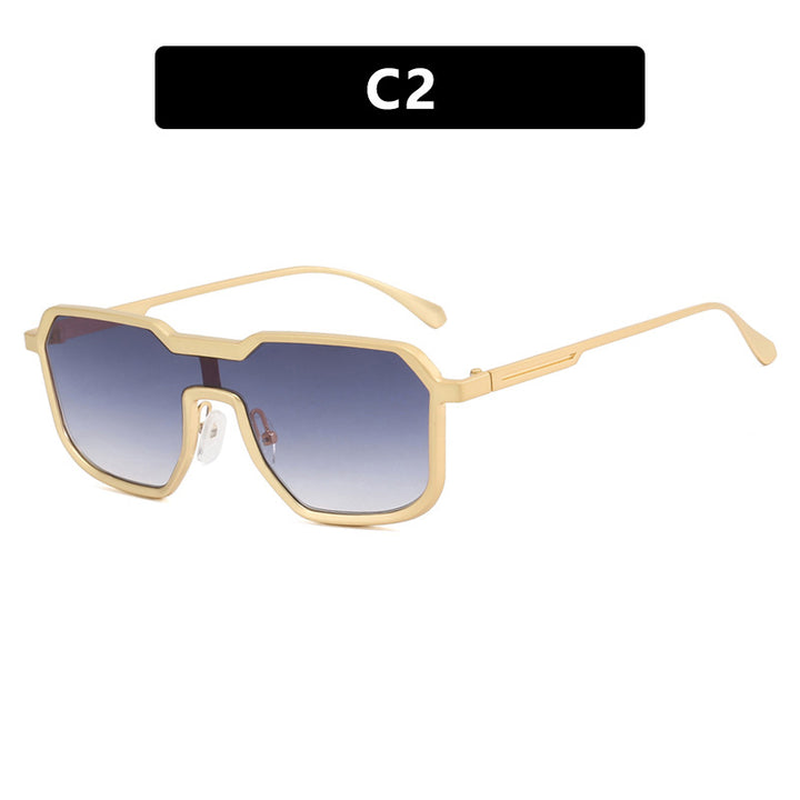 Dame ekstravagant geometrisk solbrille med beskyttende UV-filter Skanto