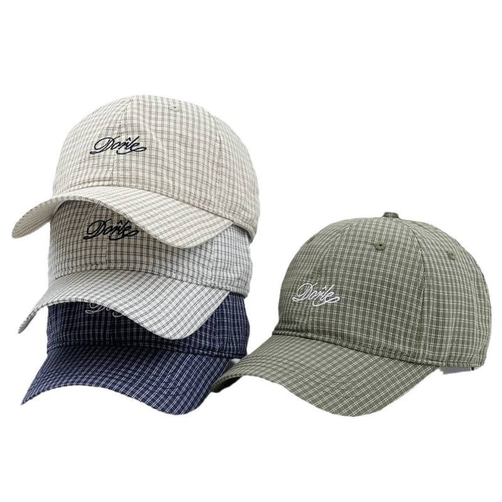 Kvinne Strukturert Rutet Baseballcaps Skanto