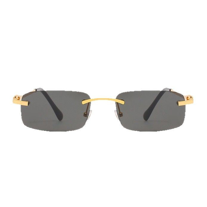 Dame elegant halvrammebrille med komfortable nesepads Skanto