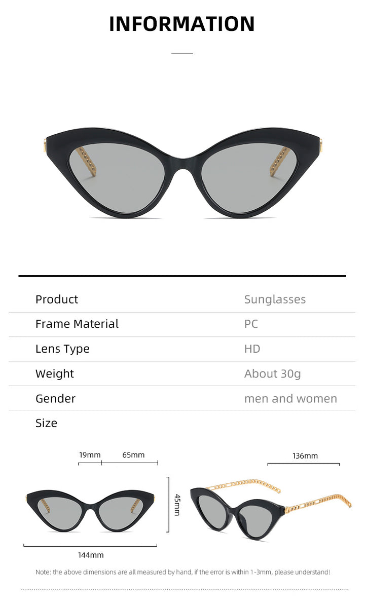 Dame Cat-Eye solbriller Skanto