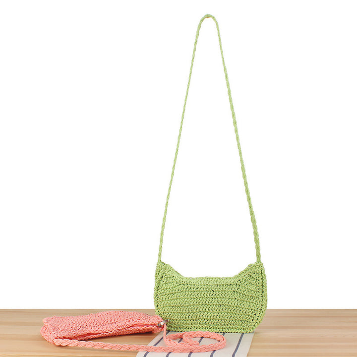Elegant skulderveske i minimalistisk hekle-design Skanto