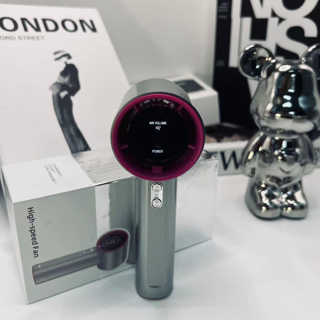 Dame Håndholdt USB-vifte med temperaturvisning Skanto