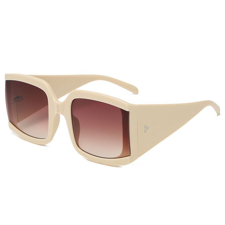 Dame oversized solbrille i moderne minimalistisk stil Skanto