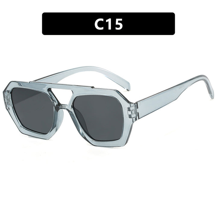 Dame geometrisk solbrille med luksuriøst design Skanto