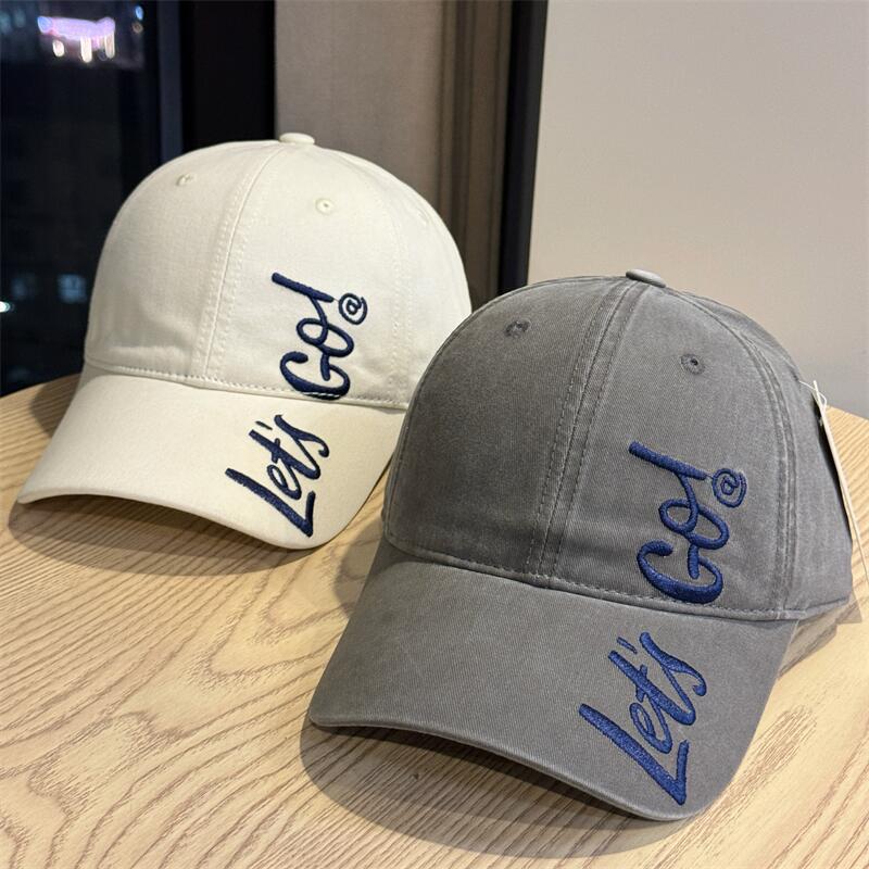 Kvinners brodert casual bomull baseball caps Skanto