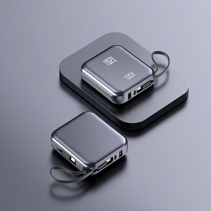 Høyytelse Powerbank med hurtigladefunksjon og innebygd LED-skjerm Skanto