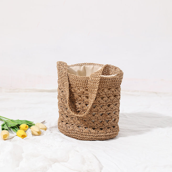 Håndlaget makramee shopper bag Skanto