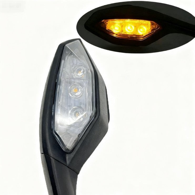 Justerbare LED motorsykkel sidespeil Skanto