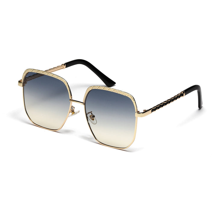 Dame moteriktig oversized solbrille i geometrisk design Skanto