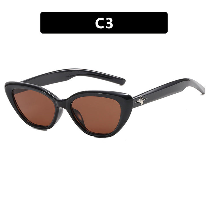 Dame Cat-Eye solbriller i moderne design med stilig ramme Skanto
