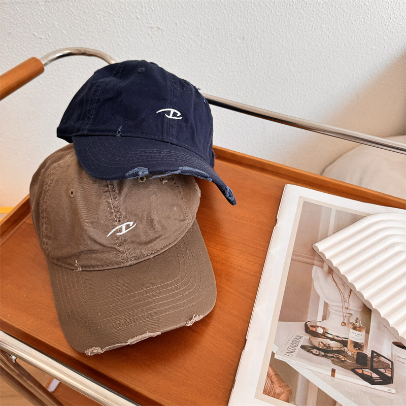 Herre Slitt Bomulls Baseball Caps Skanto