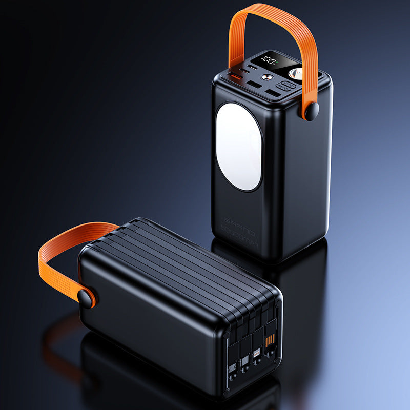 Bærbar powerbank med integrert LED-lampe og multifunksjonelt design Skanto