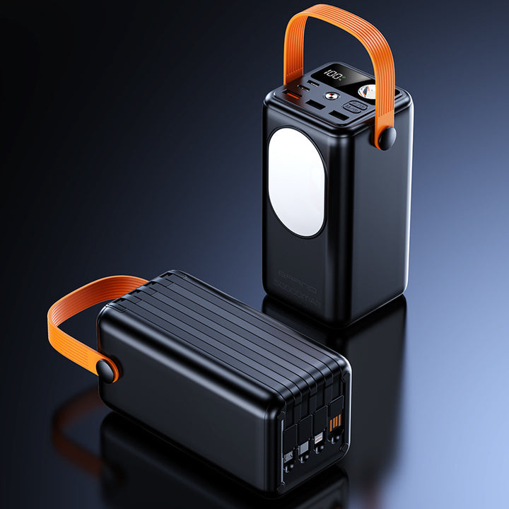 Bærbar powerbank med integrert LED-lampe og multifunksjonelt design Skanto