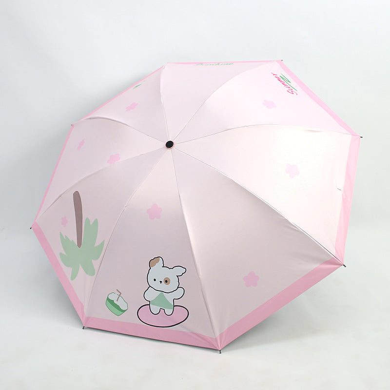 Dame Faltbar Paraply med Søtt Design Skanto
