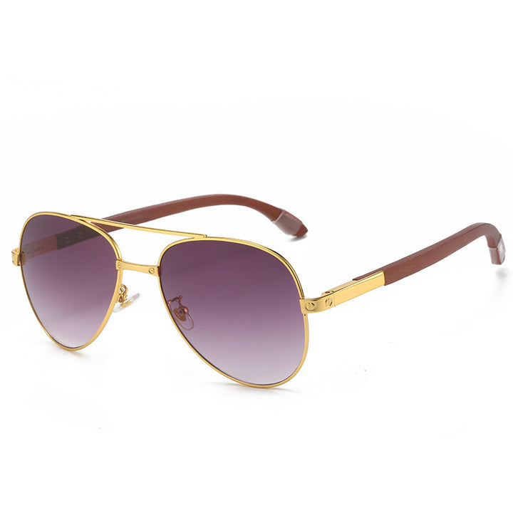 Dame elegant pilot solbrille med fin metallramme og UV-beskyttelse Skanto