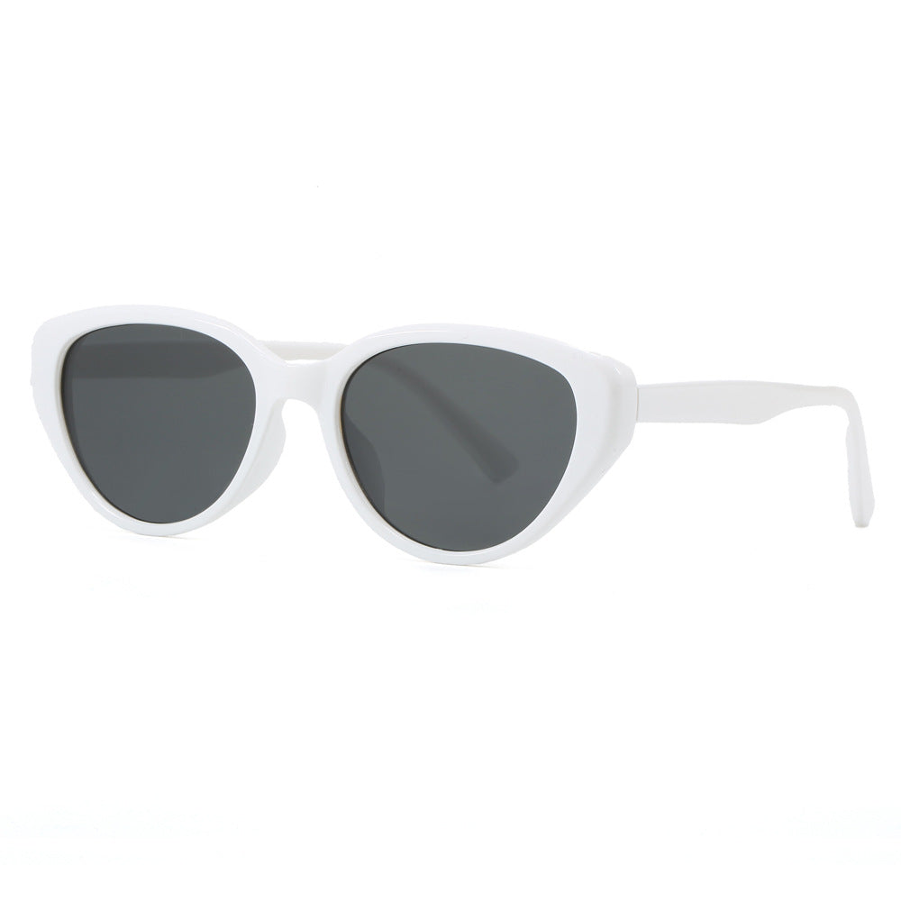 Dame Cat-Eye Solbriller med trendy leopardmønster Skanto