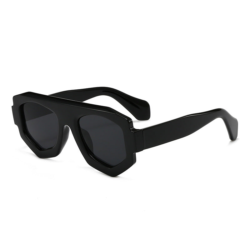 Dame moterik hexagonal solbrille Skanto
